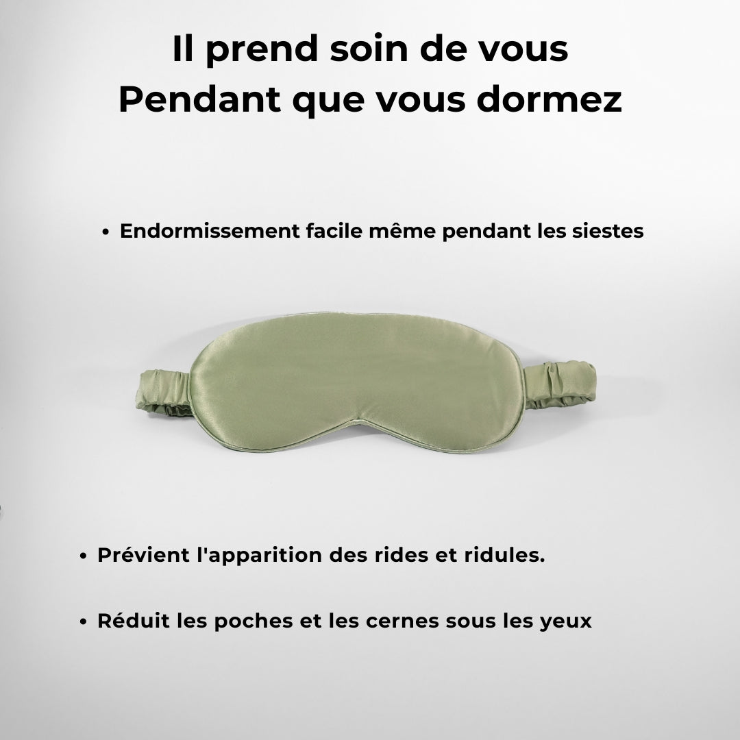 Masque de sommeil en soie