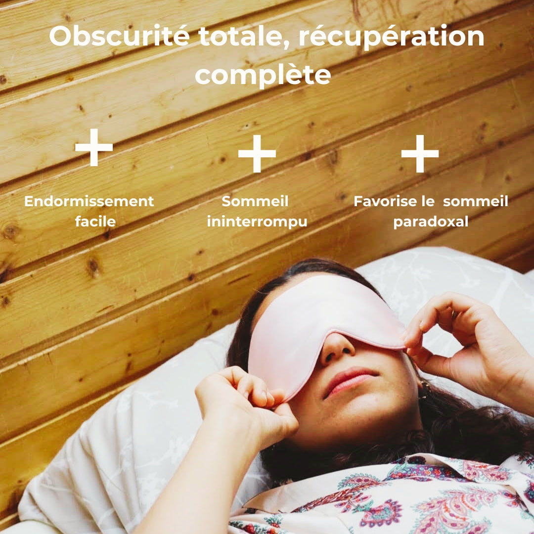 Masque de nuit en soie naturelle