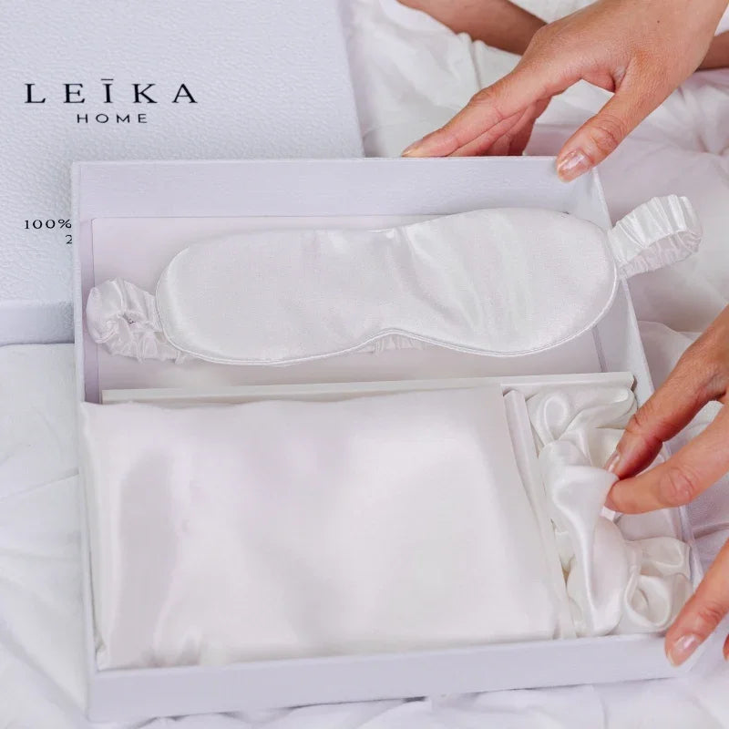 Coffret taie d'oreiller en soie 22 momme