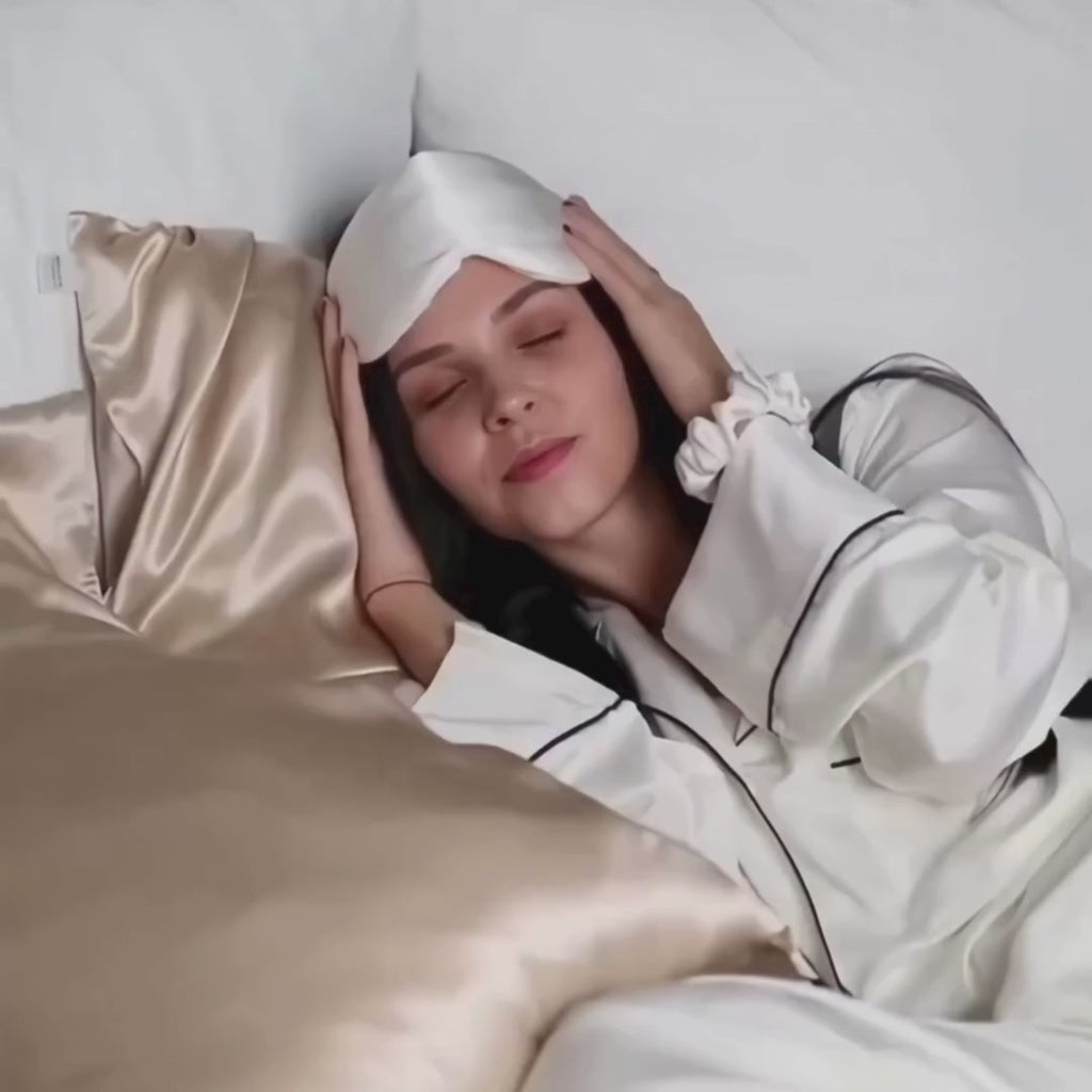 Masque de nuit en soie naturelle