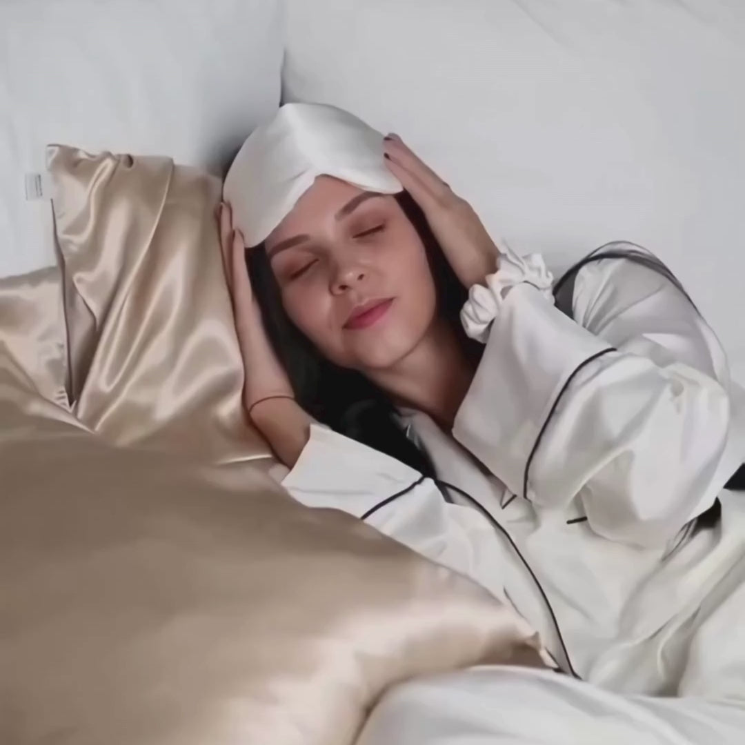 Masque de nuit en soie naturelle