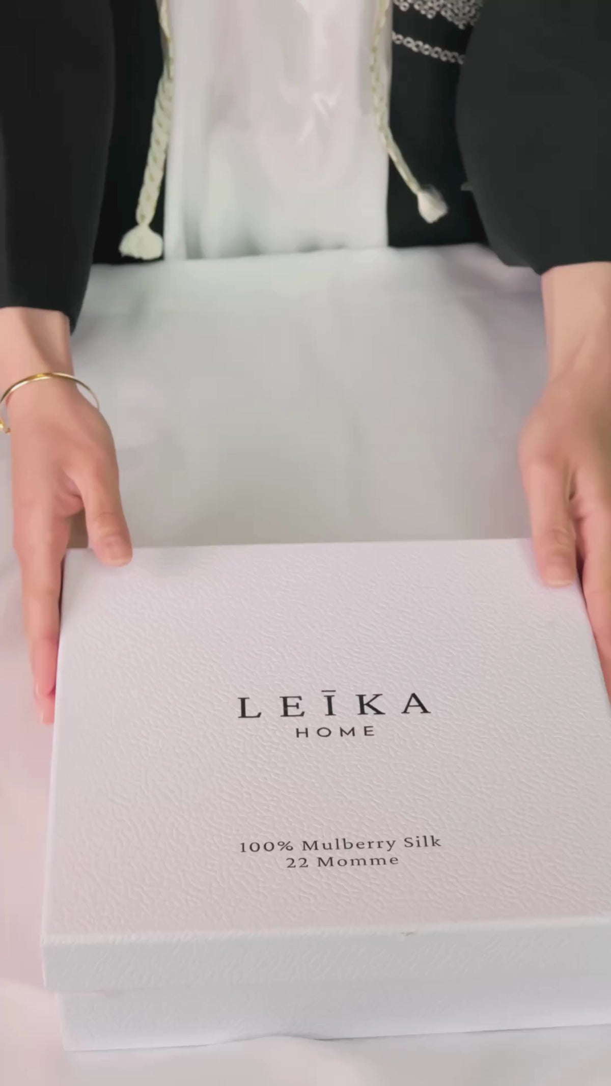 Coffret cadeau en soie naturelle